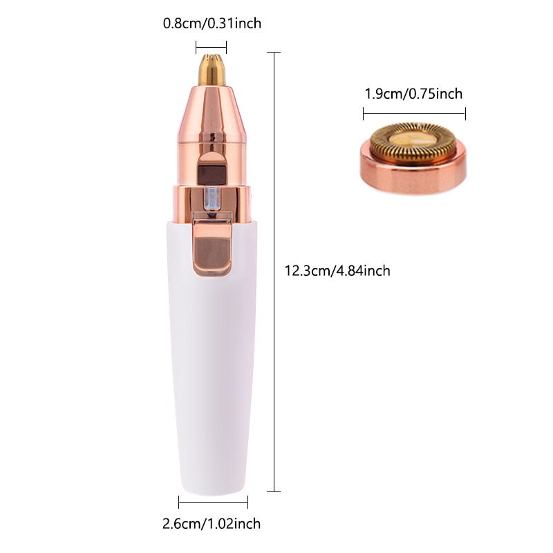 2 In 1 Electric eyebrow trimmer USB Rechargeable