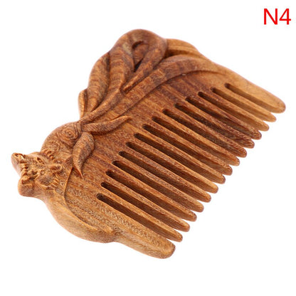 Pocket Comb Natural Peach Wood Small Comb