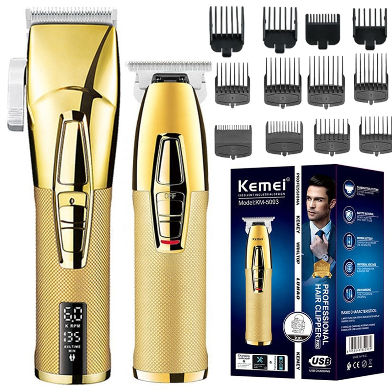 Professional Hair Clipper For Men Adjustable Electric Beard Hair Trimmer