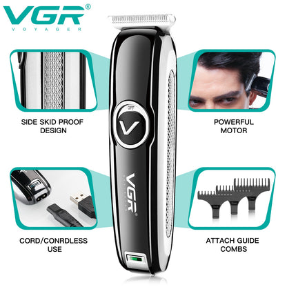 Rechargeable professional hair trimmer for men beard