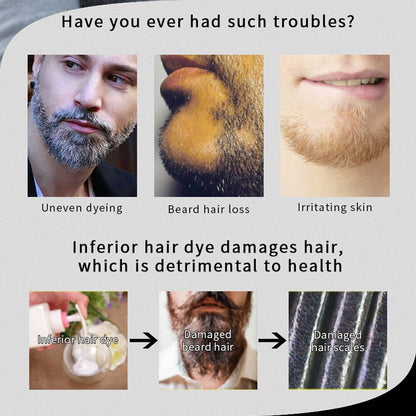 Efficient Blackening Beard Coloring Nourishing Beard