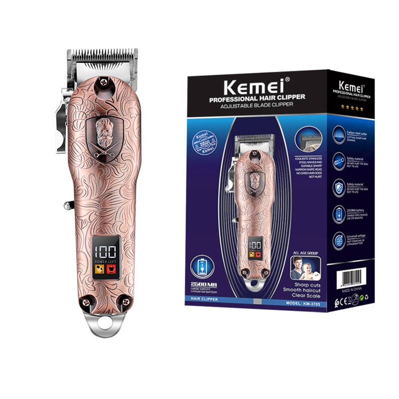 Adjustable cordless hair trimmer