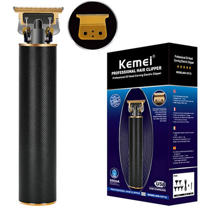 Original Kemei Zero Gapped Blade For Men Professional Rechargeable Electric Clipper