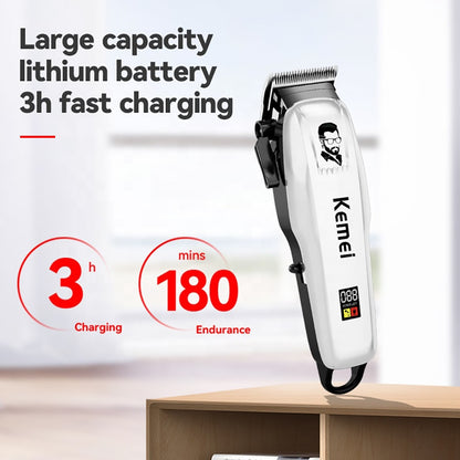 Professional Hair Clipper Rechargeable Hair Trimmer For Hair Cutting