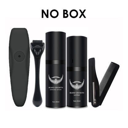 Beard Growth Kit Hair Growth Enhancer Thicker Oil with comb