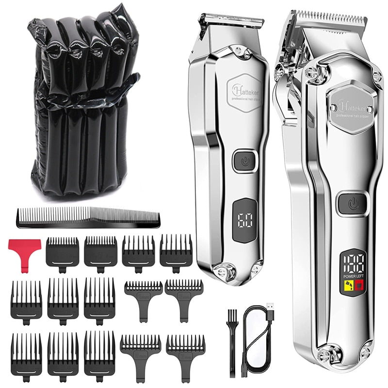 Adjustable hair clipper combo kit hair trimmer