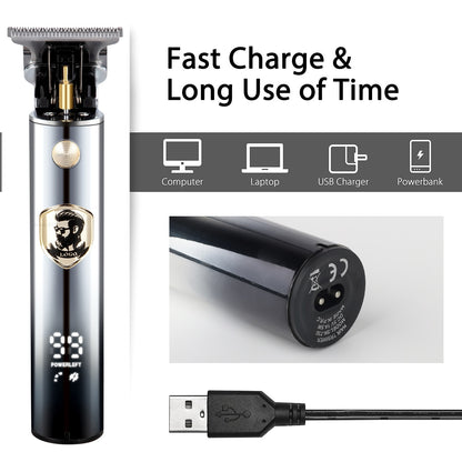 USB Rechargeable 0mm Shaver Beard