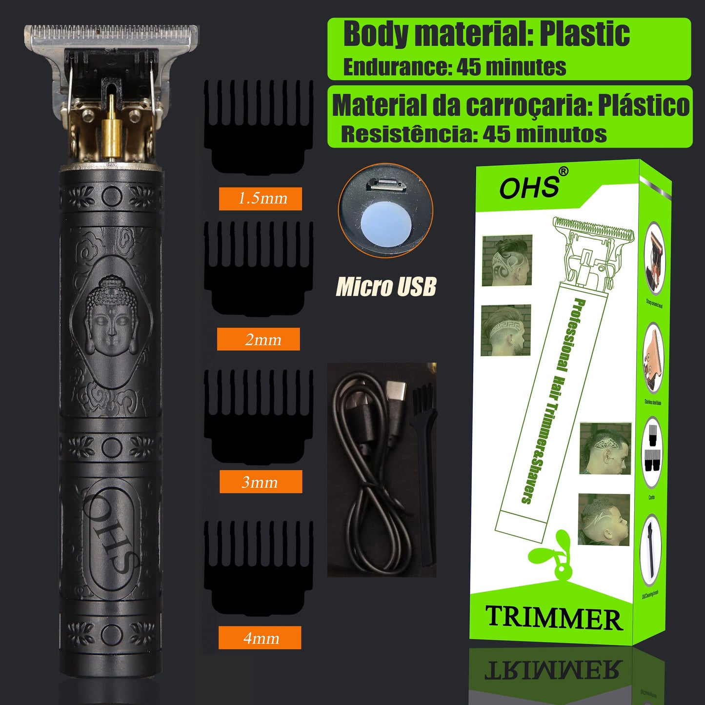 Vintage T9 0mm Professional Hair Clippers