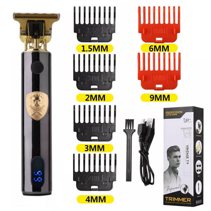 T9 LCD Electric Hairdresser Oil Shaving Head Electric