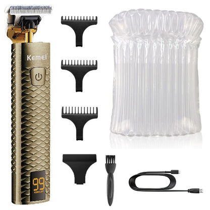 Metal shell beard hair clipper rechargeable