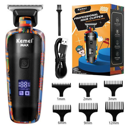 KM-5090 Electric Hair Clipper Multifunctional Home Hair Trimmer Printing