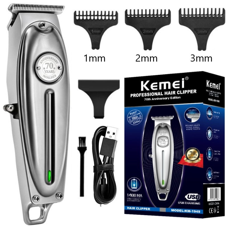 Pro electric barber metal professional hair trimmer Kemei KM-1949