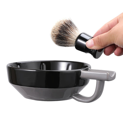 LIVEBEN Beard Soap Ceramics Brush Shaving Bowl