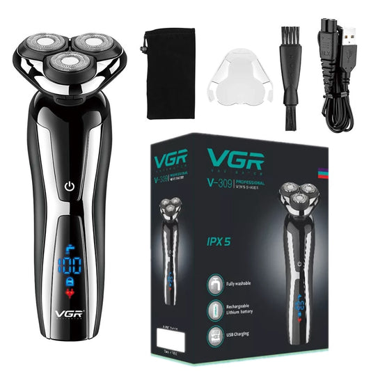 VGR wet dry electric shaver for men