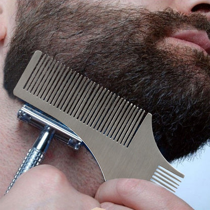 Stainless Steel Beard Styling Shaping Template Comb