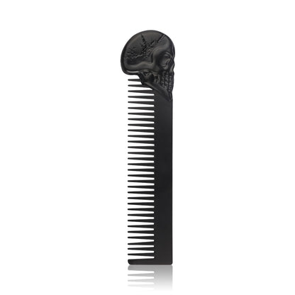 Metal Men Beard Comb Portable Men Oil Head Beard Comb