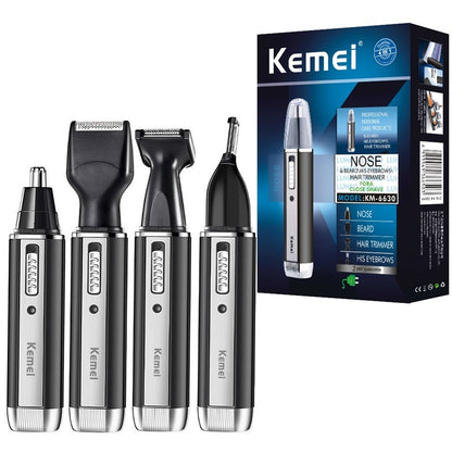 Kemei All In One Nose Hair Trimmer Electric Rechargeable Trimmer