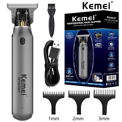 Hair trimmer KM 1757 Men Beard Trimmer Zero Gapped T Blade