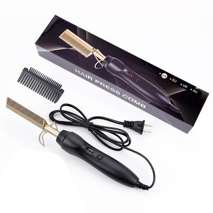 New Copper Comb 2 In 1 Hot Comb Straightener