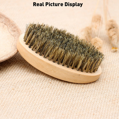 Professional Soft Boar Bristle Wood Beard Brush