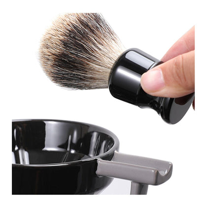 LIVEBEN Beard Soap Ceramics Brush Shaving Bowl