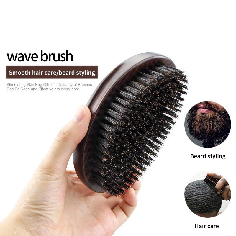 MAN Brush Boar Bristle Wave Brush Hair Combs