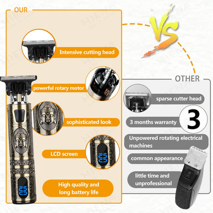 USB Electric Hair Clippers Rechargeable Shaver