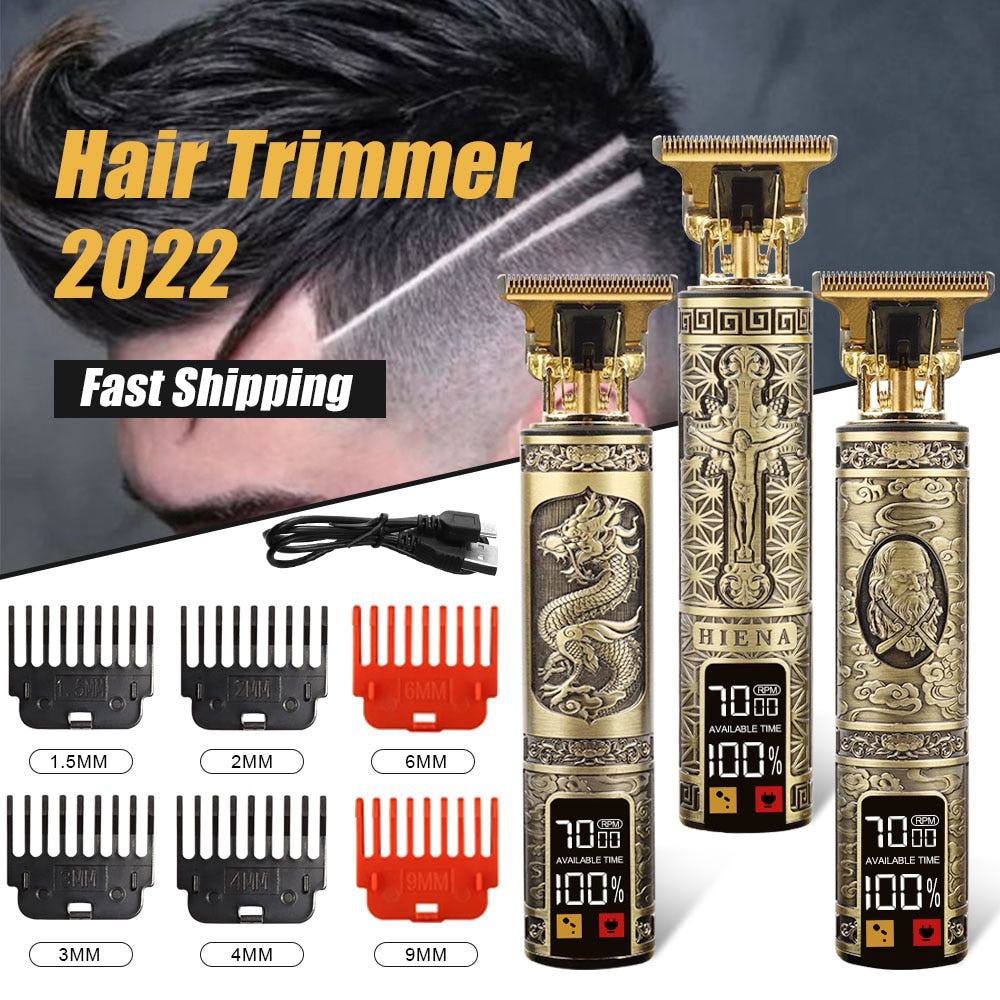 LCD T9 Electric Hair Clipper Hair Trimmer