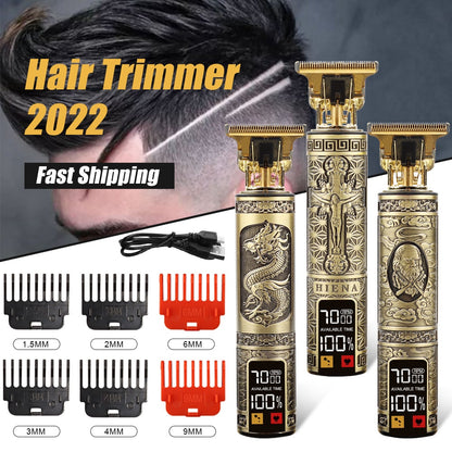 LCD T9 Electric Hair Clipper Hair Trimmer