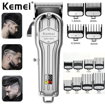 Professional Fade Hair Clipper Super Taper Electric Trimmer Cutter Haircut