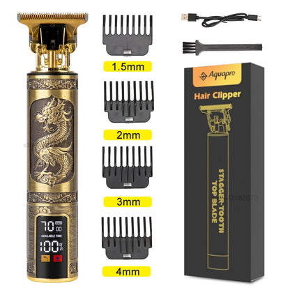 LCD Hair Clippers Professional Cutting