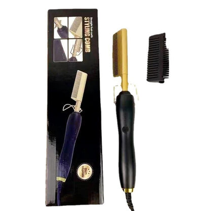 New Copper Comb 2 In 1 Hot Comb Straightener