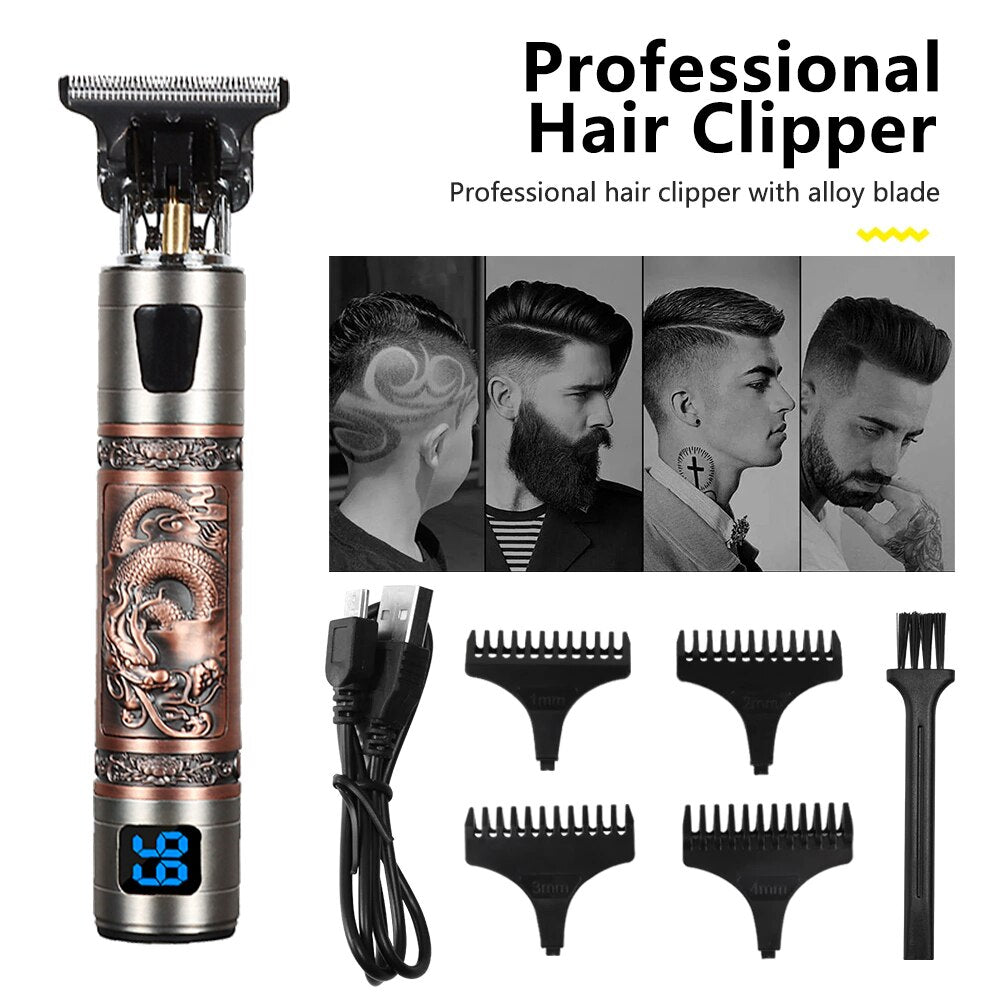 USB Electric Hair Cutting Machine Rechargeable Professional Beard Trimmer