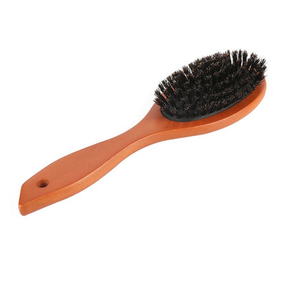 Brush Wood Handle Boar Bristle Beard Comb