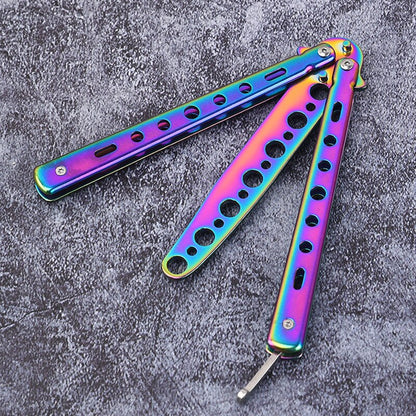 Foldable Comb Training Butterfly Knife Comb Beard