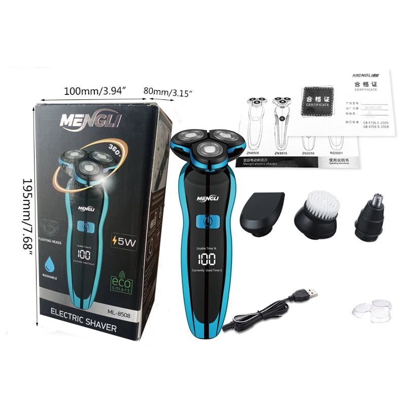 Electric Razor Electric Shaver Rechargeable