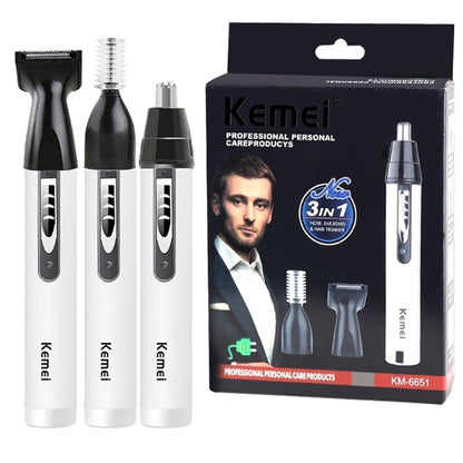 Rechargeable Nose Ear Hair Trimmer for Men