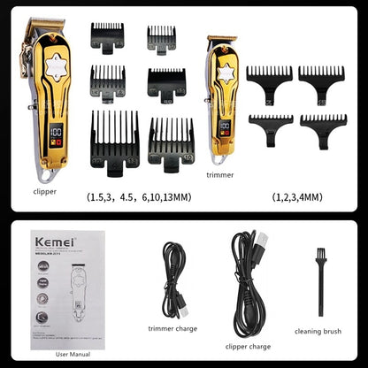 Original full metal combo kit barber hair clipper