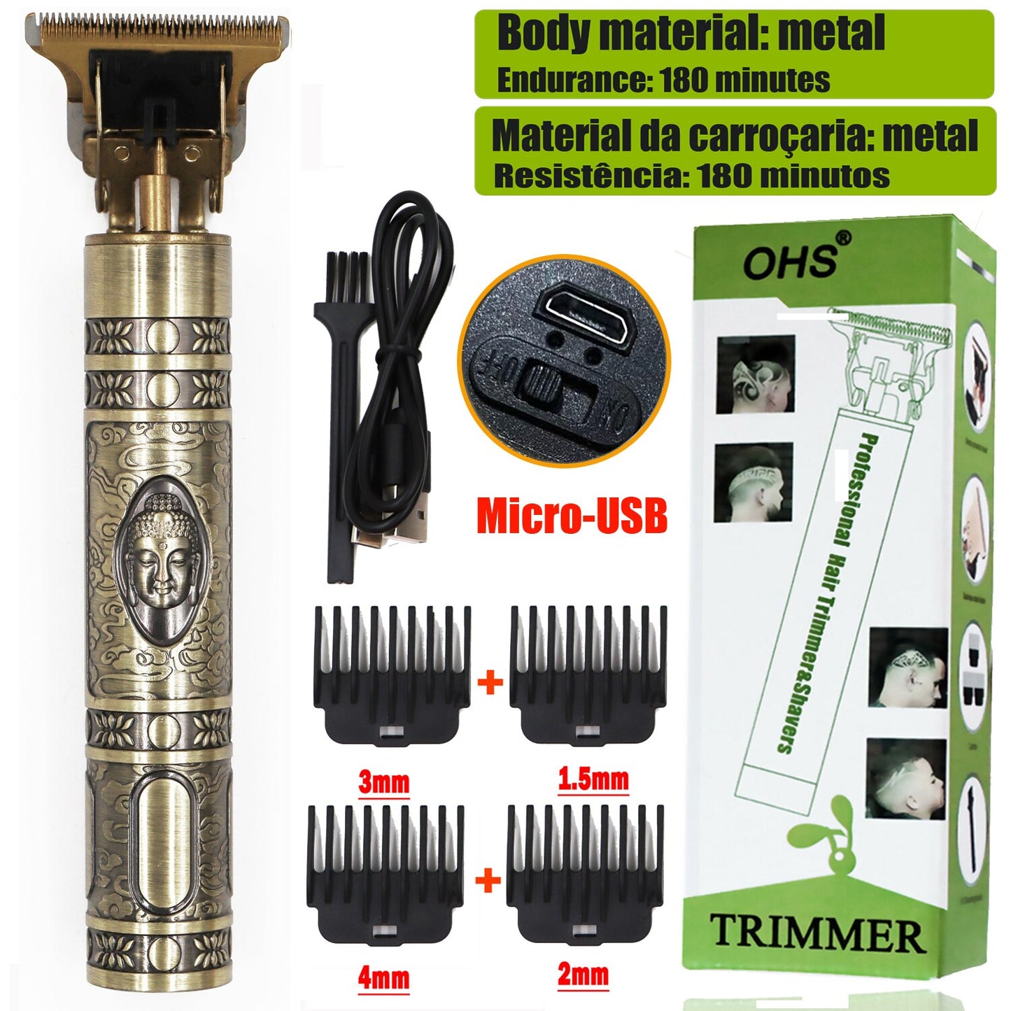 T9 USB Electric Hair Cutting Machine Rechargeable