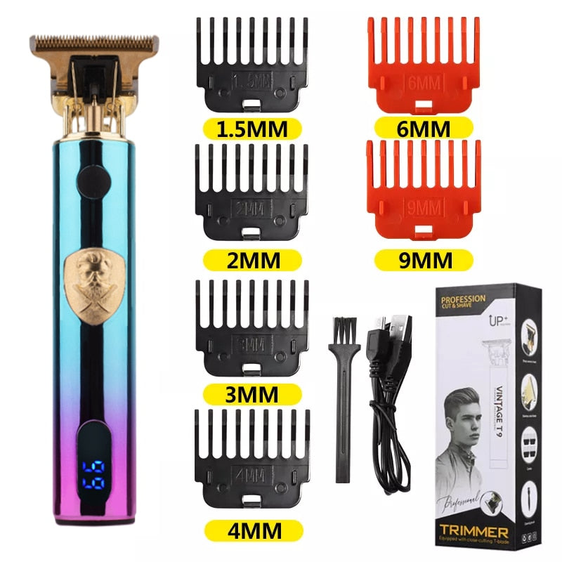 T9 LCD Electric Hairdresser Oil Shaving Head Electric