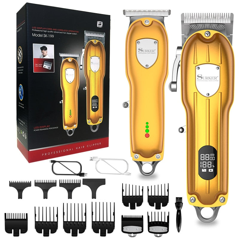 Hair Clippers combo kit Haircut Machine Adjustable