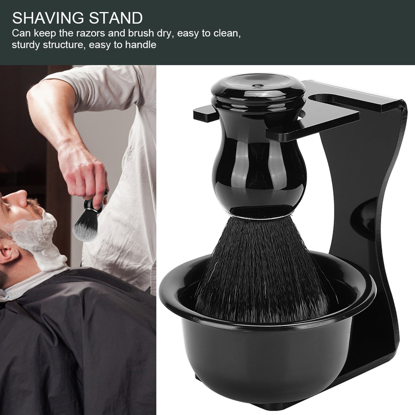 3 In 1 Top Gifts Shaving Soap Bowl Shaving Brush