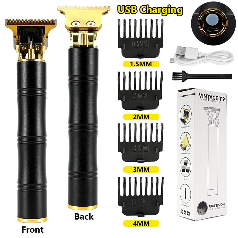 Electric Hair Clipper Man LCD 0mm Shaver Trimmer