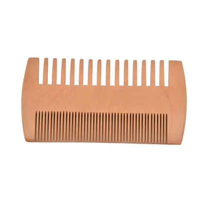 Beard Comb Kit  for Men Wooden Comb with PU Leather Case