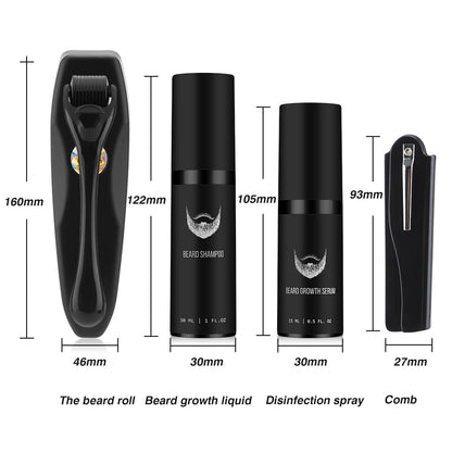 Beard Growth Kit Hair Growth Enhancer Grooming Gift Set