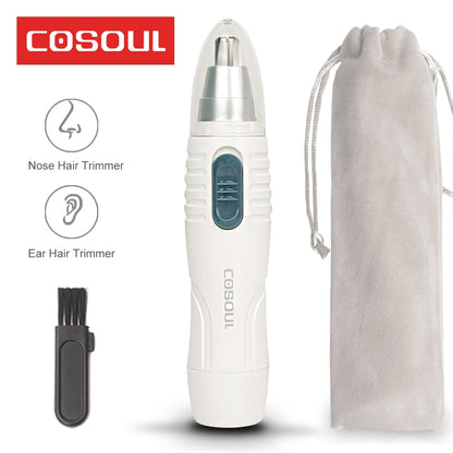 Nose Hair Trimmer Electric Removal Dual-blade Clipper