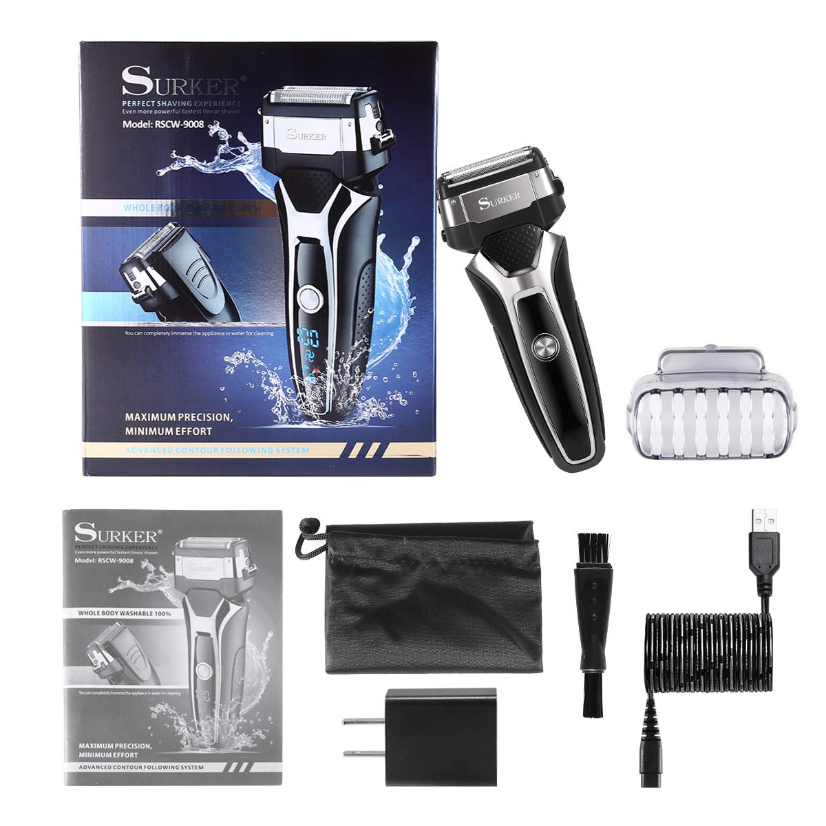 Electric shaver beard foil electric razor