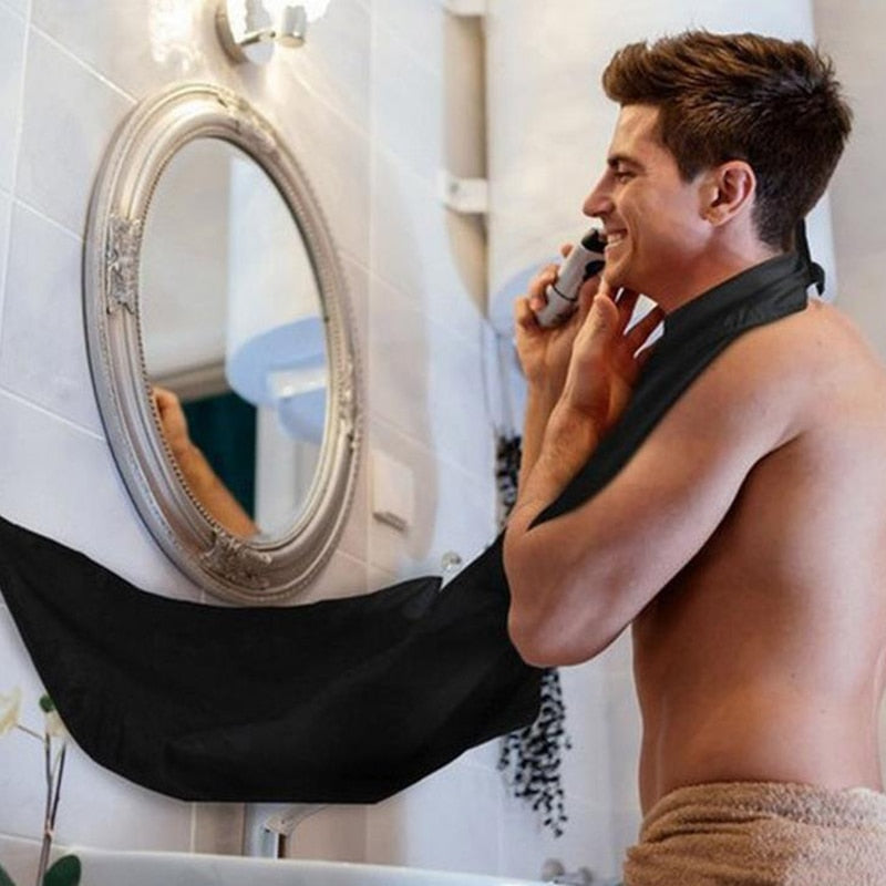 Men's Shaving Apron Beard Collector Easy Bathroom