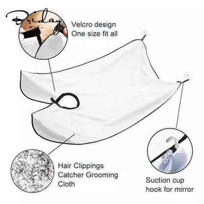 Man Beard Shaving Apron Care Clean Hair Adult Bibs