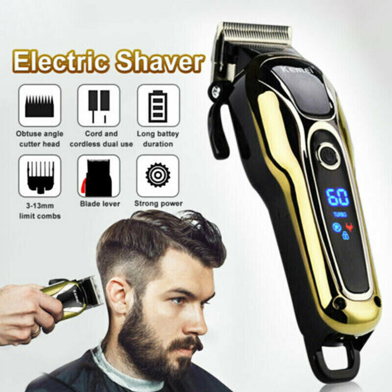 T9 Electric Hair Clipper LCD Trimmer for Men with USB Charge